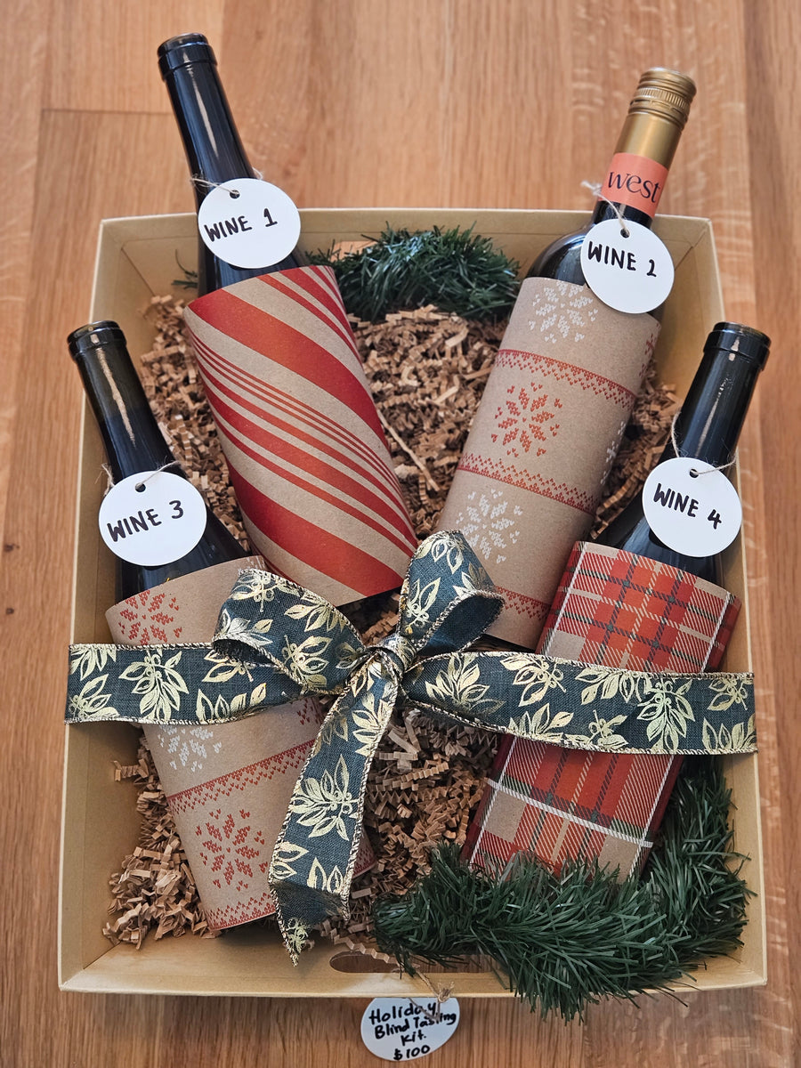 Holiday Blind Wine Tasting Kit