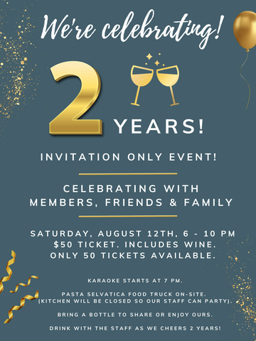 2 Year Celebration Party - Invitation Only (SOLD OUT)